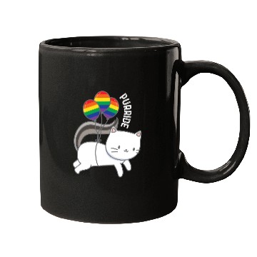 Discover Purride Cat Balloon Rainbow Gay Mugs
