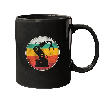 Discover Robot Robotics Engineer Retro Mugs