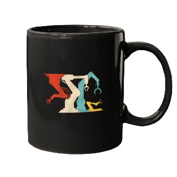 Discover Robot Robotics Engineer Retro Mugs