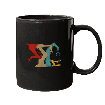 Discover Robot Robotics Engineer Retro Mugs