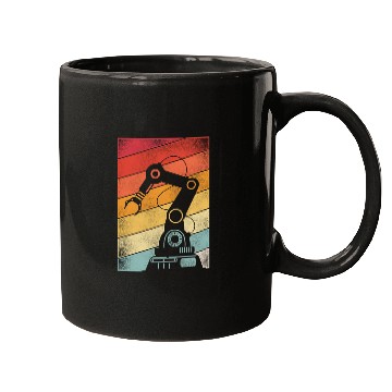 Discover Robot Robotics Engineer Retro Mugs