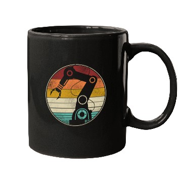 Discover Robot Robotics Engineer Retro Mugs