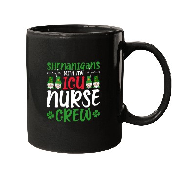 Discover Shenanigans With My ICU Nurse Crew Saint Mugs