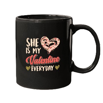 Discover She is my valentine Love Couple Valentine's Day Mugs