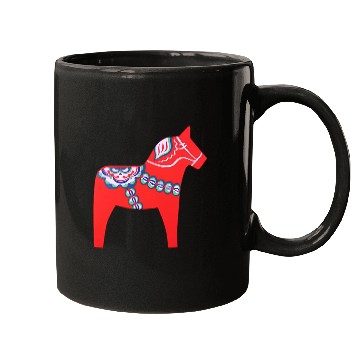 Discover Dalarna horse Mugs