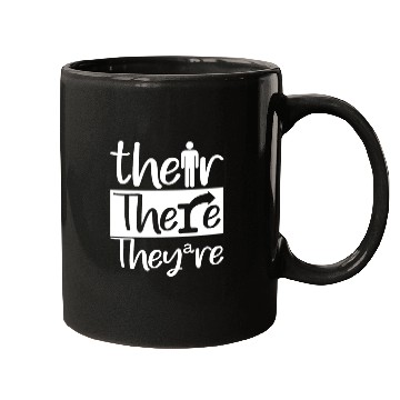 Discover Their, There, and They're - English Teacher Correc Mugs