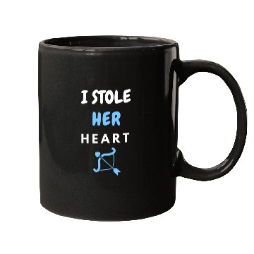 Discover I stole Her Heart, His and hers , valentines day Mugs
