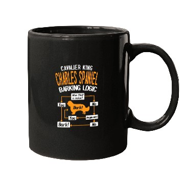 Discover Cavalier King Charles Spaniel Barking Logic Mugs