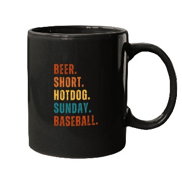 Discover Super Baseball Sunday Fan Mugs