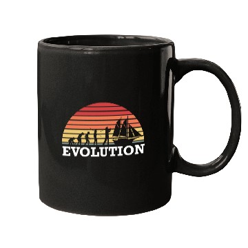 Discover Sailing Evolution Captain Sailing Anchor Ship Mugs