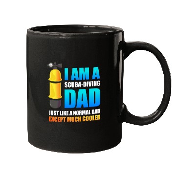Discover Scuba Diving Dad Snorkeling Deep Sea Diver Mugs