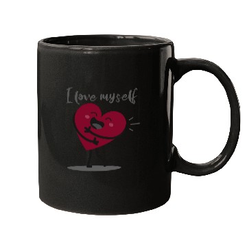 Discover I love myself Mugs