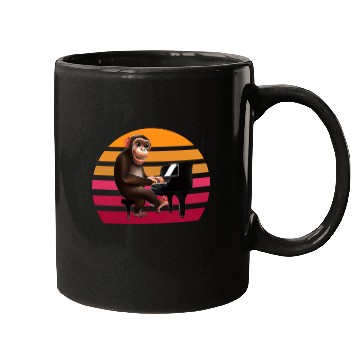 Discover Monkey at the piano Mugs