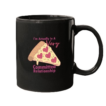 Discover Anti-Valentines Very Committed Pizza Relationship Mugs