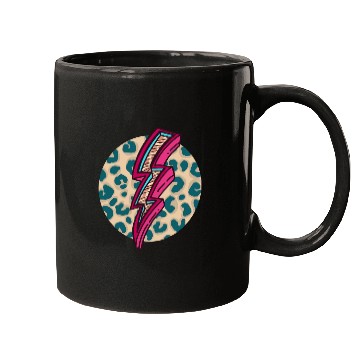Discover Cheetah Print Lightning Bolt Mugs