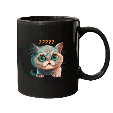 Discover funny cat surprised Mugs