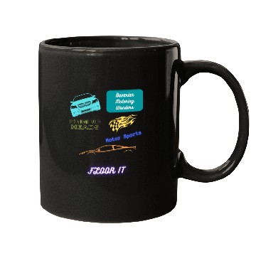 Discover Car racing team design Mugs