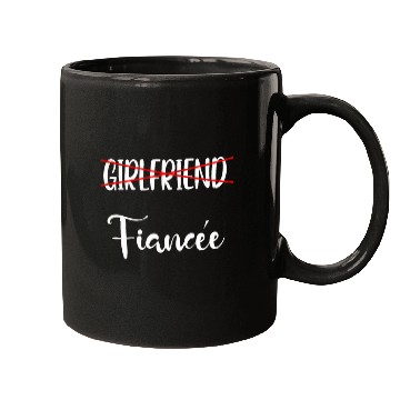 Discover Girlfriend Fiancee Couple Engagement Engaged Mugs