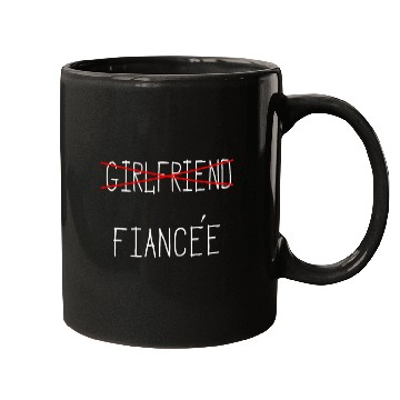 Discover Girlfriend Fiancee Couple Engagement Engaged Mugs