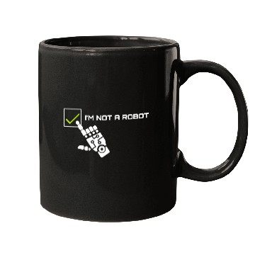 Discover Robotech i'm not a robot Mugs