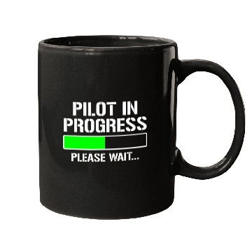 Discover Pilot In Progress Funny Flight School Student Mugs