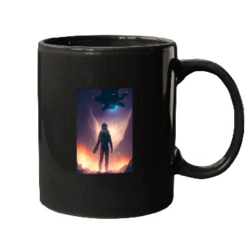 Discover galaxy space satelite astronaut Mugs