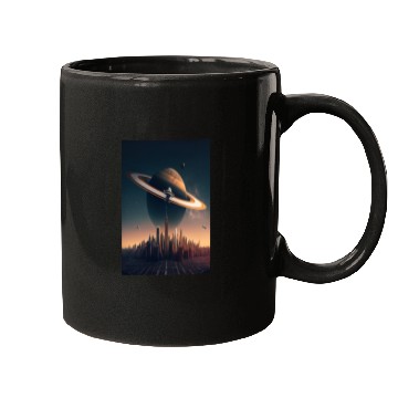 Discover Solar system planet Saturn galaxy Mugs
