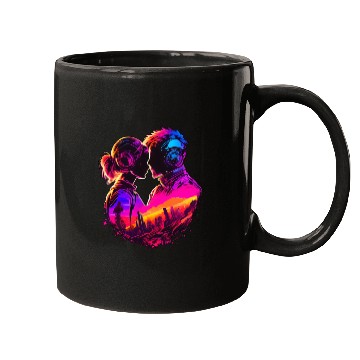 Discover Embrace the Future with Cyberpunk Couples in Love Mugs