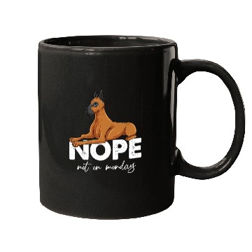 Discover Nope Not On Monday Great Dane Mugs