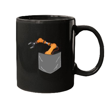 Discover Robot Robotics Engineer Pocket Mugs