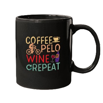 Discover coffee, pelo, wine, repeat Mugs