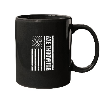 Discover Patriotic Axe Throwing American Flag For Axe Throw Mugs