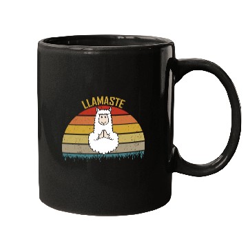 Discover Llamaste Funny Yoga For LLama Lover Mugs