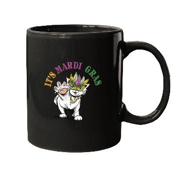 Discover Cat Mardi Gras Mugs