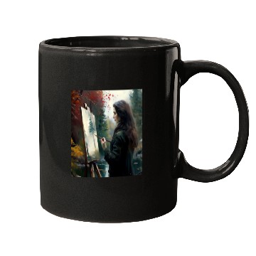 Discover Art Painter Girl Nature Painting Art Painter Mugs
