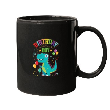 Discover Birthday Boy Dinosaur Lover Mugs