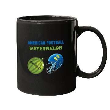 Discover american football watermelon Mugs
