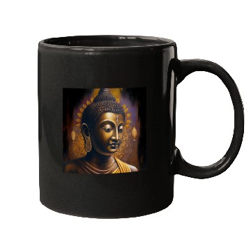 Discover Divine Serenity- God Buddha Portrait Mugs