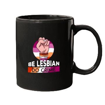 Discover Lesbian LGBT Pride Lesbian Rainbow Flag Mugs
