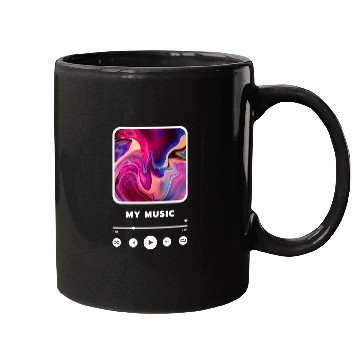 Discover Purple Framed Music Player Themed style Mugs