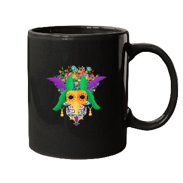 Discover El Dia De Los Muertos Mardi Gras Mask Flower Sugar Mugs