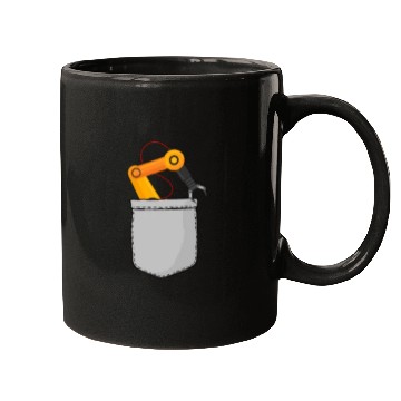 Discover Robot Robotics Engineer Pocket Mugs
