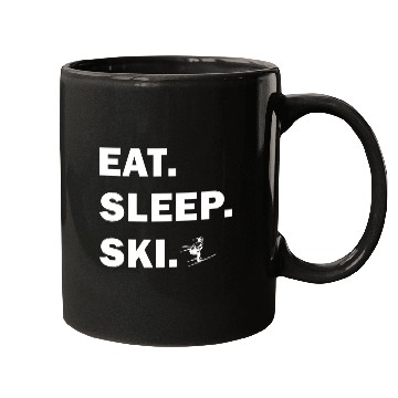 Discover Skiing and Snowboarding - Eat Sleep Ski Mugs