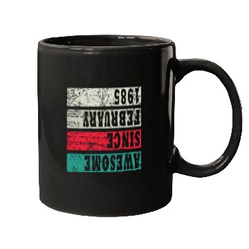 Discover Retro Birthday Year Vintage 1985 Mugs