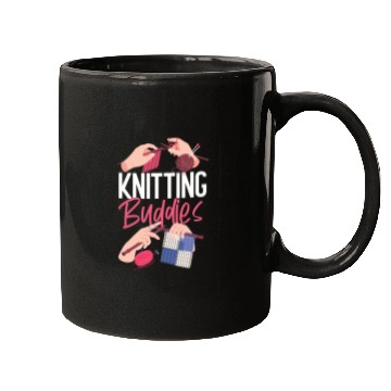 Discover Knitting Knitter Friends Besties Mugs