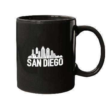 Discover San Diego Skyline Mugs