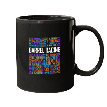 Discover Barrel Racing - Words Mugs