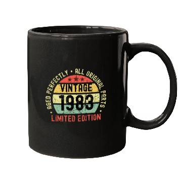 Discover 40th Birthday Vintage 1983 Mugs
