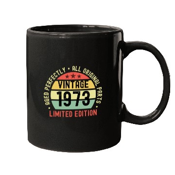 Discover 50th Birthday Vintage 1973 Mugs