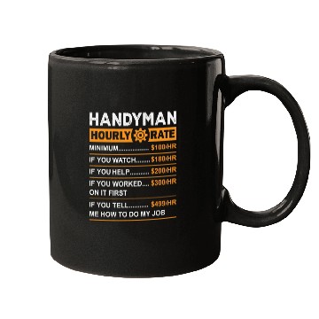 Discover Handyman Hourly Rate Mugs